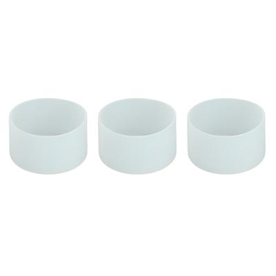 3 Pezzi Copribicchiere in Silicone Resistente alle Alte Temperature Antiscivolo Antiusura Graffio Fondo Bottiglia Acqua