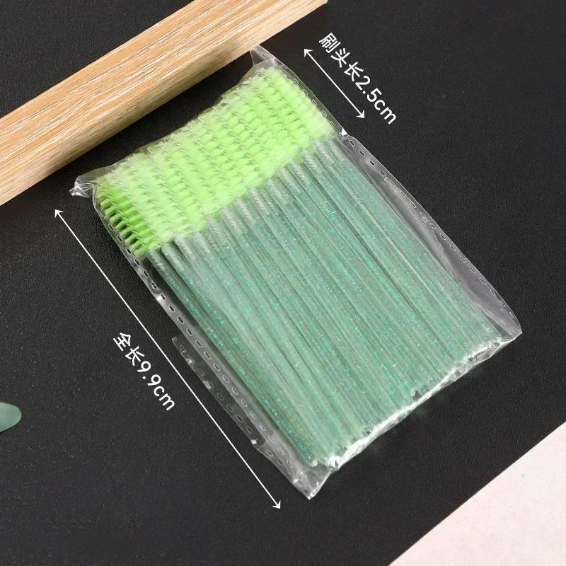 

50Pcs Disposable Eyelash Brushes Bendable Crystal Eyebrow Brush Lash Extension Brushes Spoolies Mascara Wand Beauty Makeup Tools