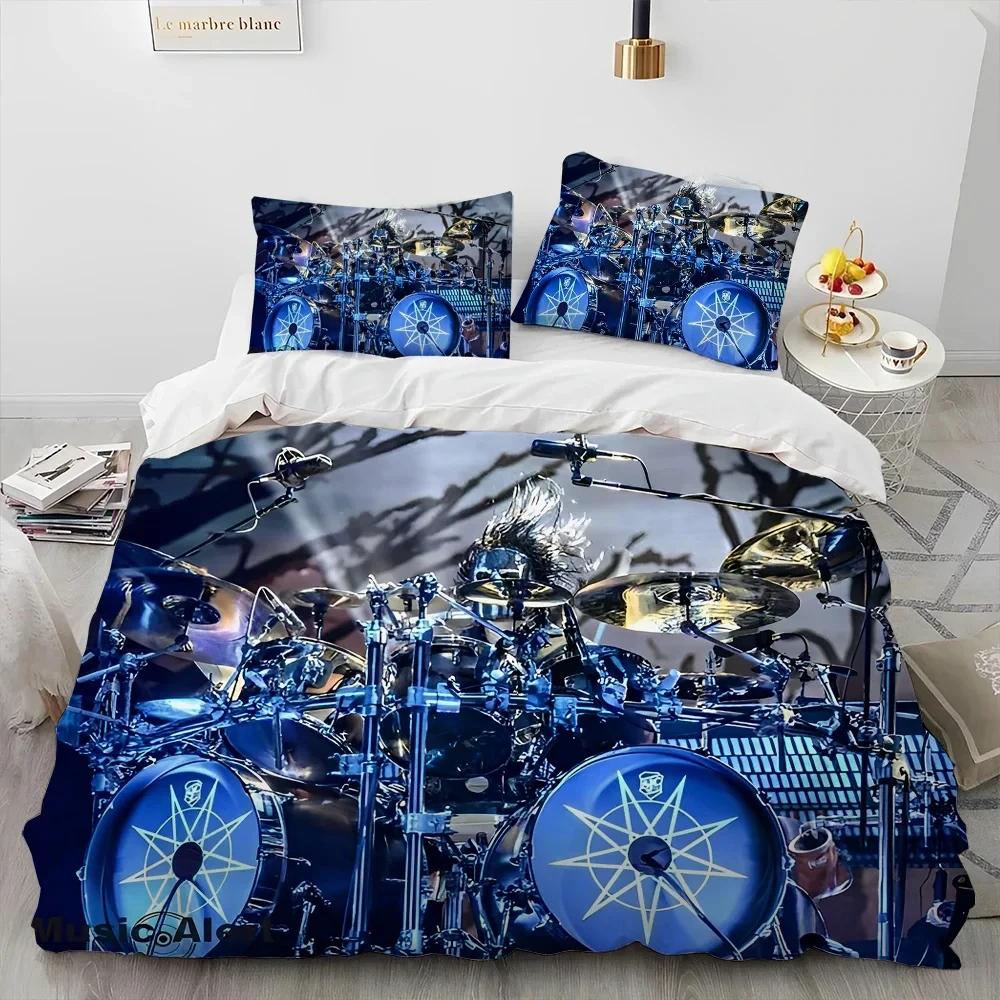 Drum Kit Music Instruments Guitar Bedding Set Duvet Cover Bed Set Quilt Cover Pillowcase Comforter King Queen Size Boys Adult