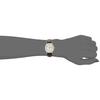 [Citizen Q&Q] A203-304 Women's Analog Watch, Day-Date, Water Resistant, White Dial, Faux Leather Strap