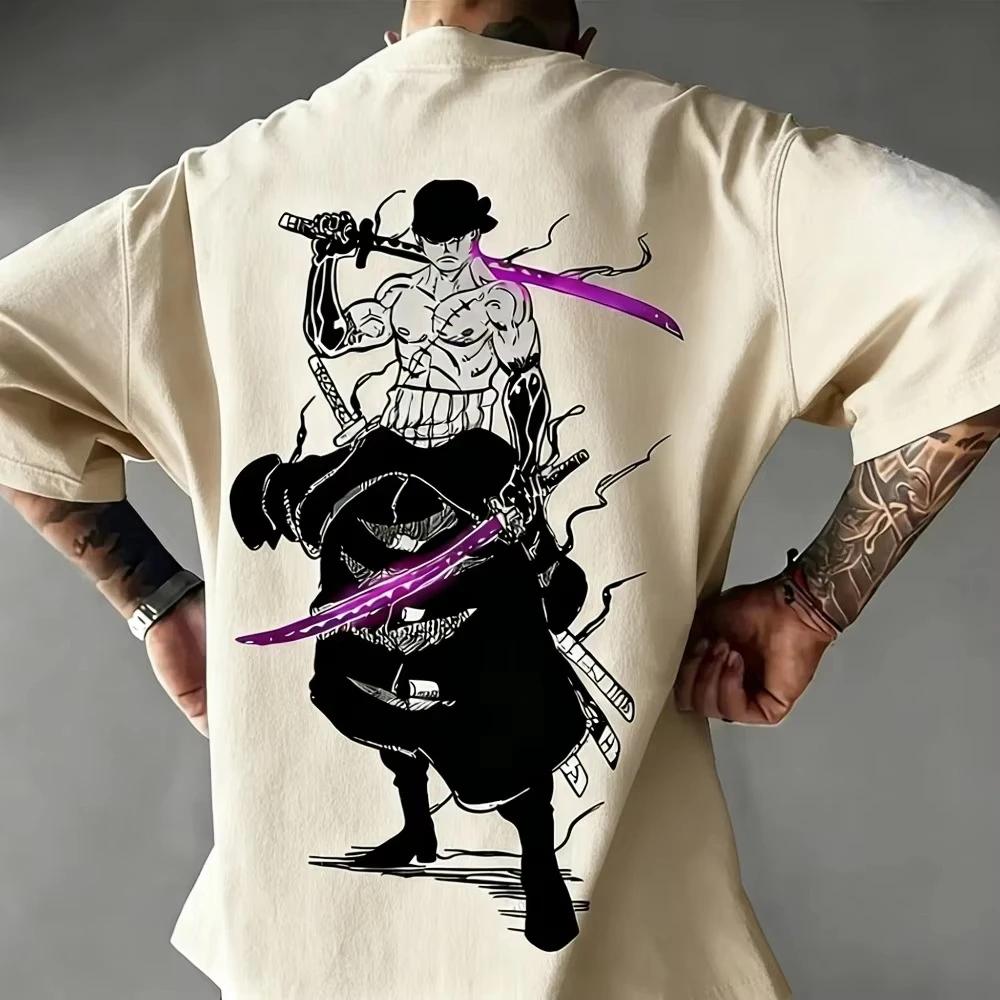 One Piece Anime Printed Men and Women T-shirt Casual Parent Child Top Fashion Street Wear Harajuku Style Y2K Summer Streetwear