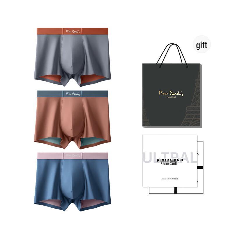 Pierre Cardin Men's Modal Silk Blend Antibacterial Seamless Briefs 3-Pack