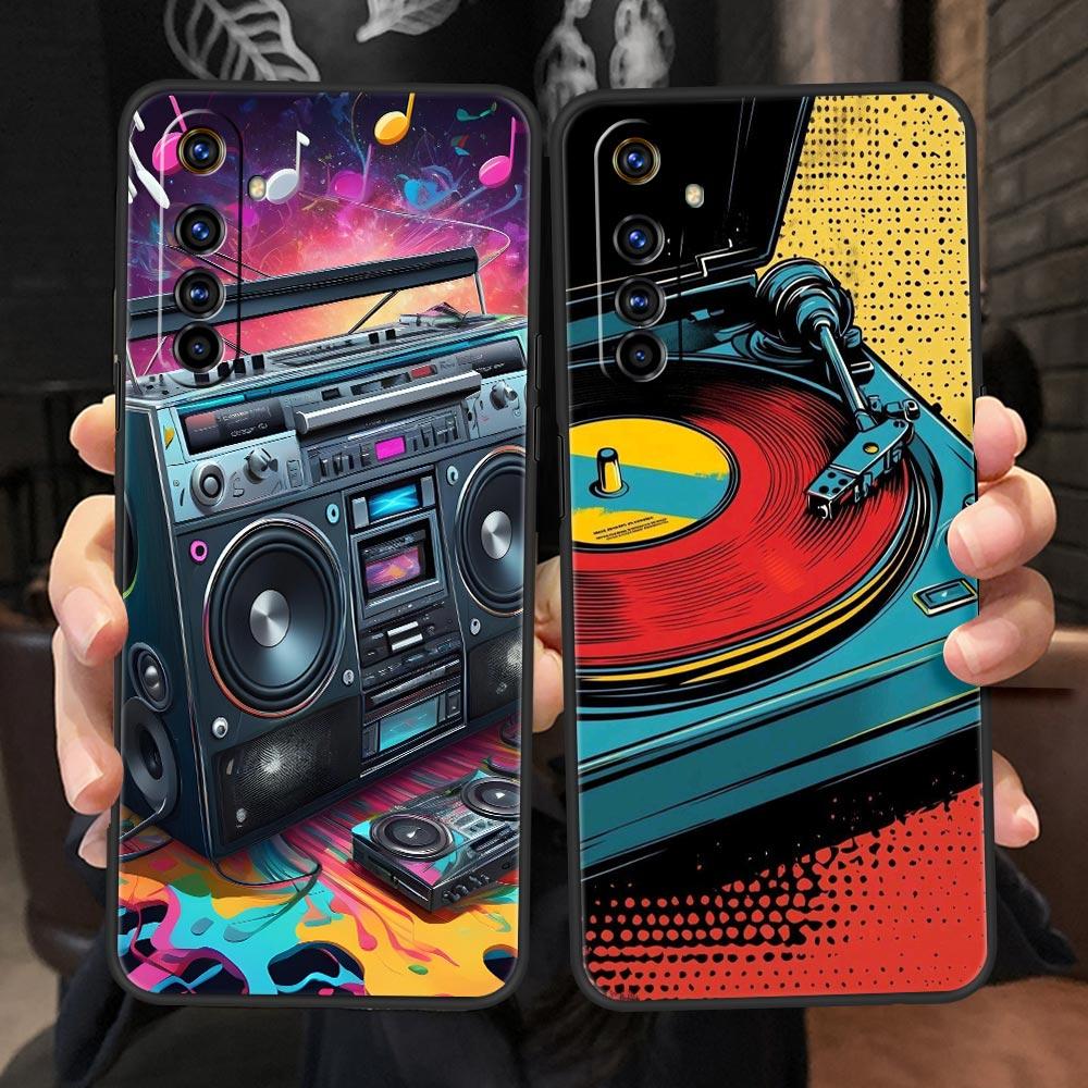 Retro Recording Device Soft TPU For Realme 13 12 11 10 9 Pro Plus GT3 GT2 C21 C25 C35 C53 C55 C67 Pro 5G Phone Case Cover Fundas
