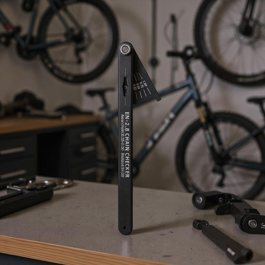 Chain Slack Measurement Tool Bike Chain Tools Aluminum Alloy Gauge Accurate Portable Measurement For Motorcycle Repair Road