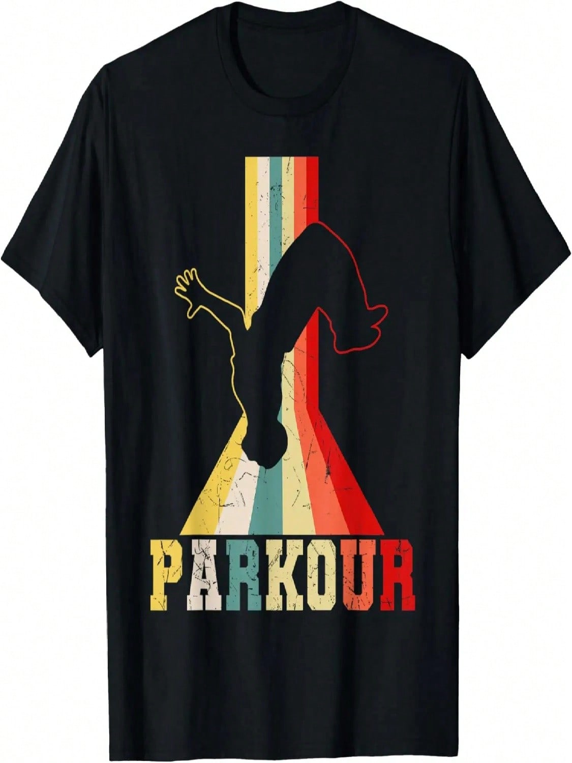 Parkour Freerunner Traceur Retro Freerunning Men Boys Kids T-Shirt S разноцветный