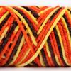 3 Strands Glossy Velvet Hand-Woven Thread Woven Scarf Doll Blanket Chenille Thread Segment Dye 100G Ball