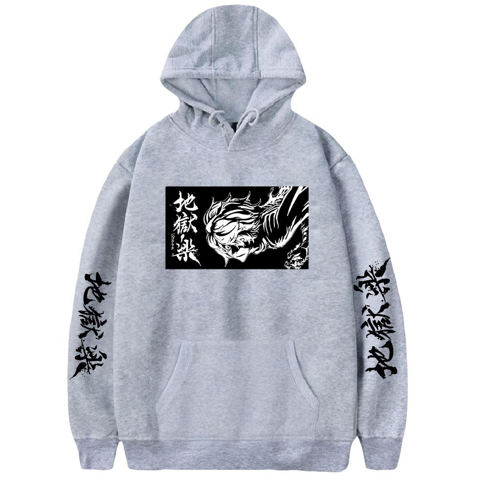 2023 Jigoku Raku Gabimaru Anime Hoodie Long Sleeve Woman Man Sweatshirts Harajuku Streetwear Jigokuraku Manga Clothes Hoodies
