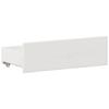 Solid Wood Bed with Shelf Without Mattress White 180x200 Cm Pine