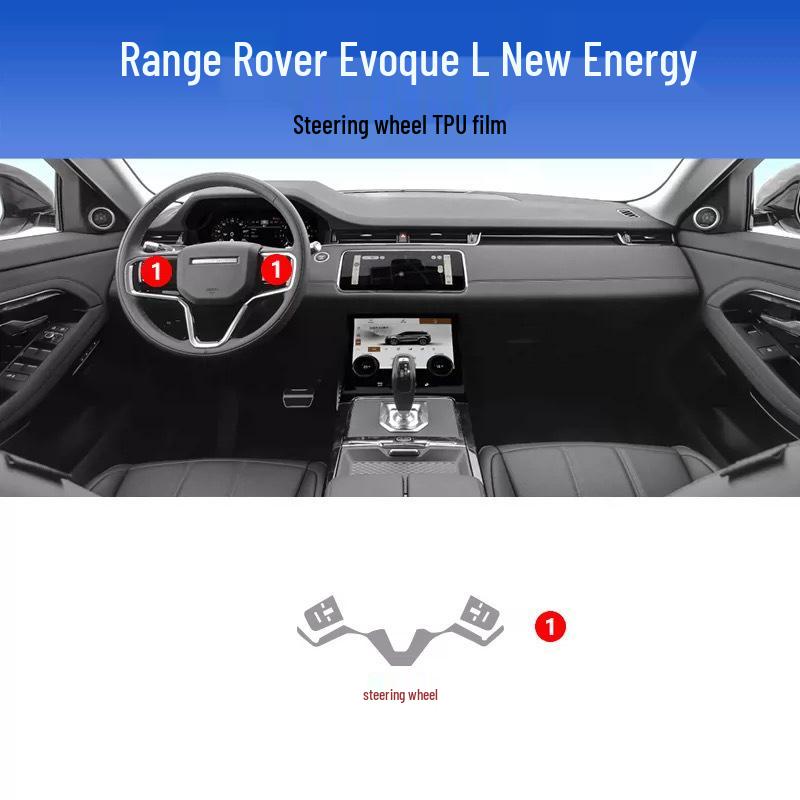 

Interior Protective Film for 2021-2026 Land Rover Range Rover Evoque: Screen, Gear Shift, Navigation, and Console Sticker