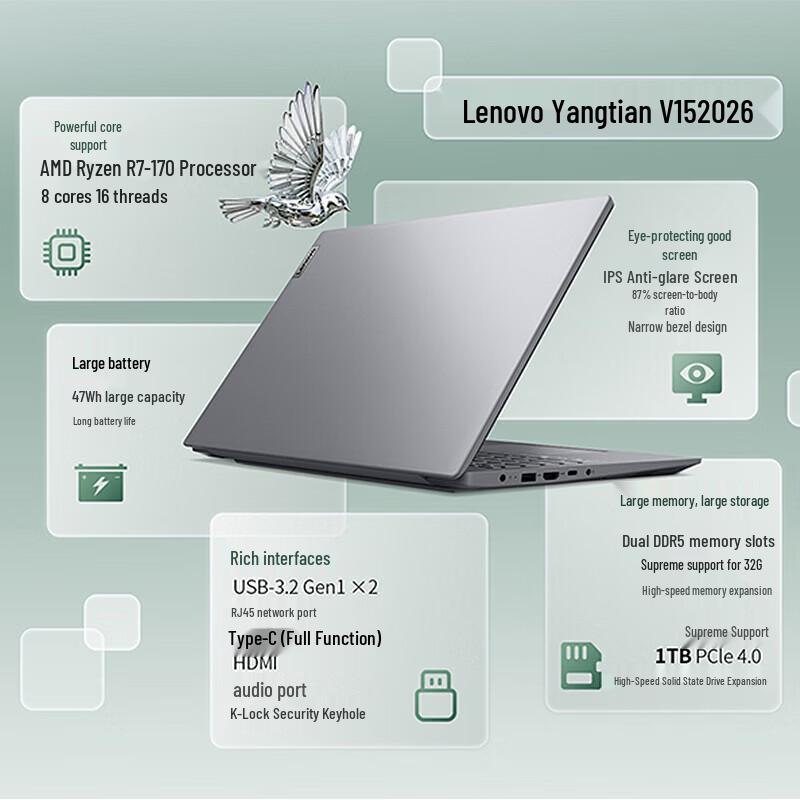 Lenovo V15 G6 ARP 15.6-inch Business Laptop (CN version)