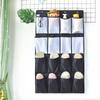 12/24 Grids Shoe Storage Bag Behind The Door Grid Hanging Bag Finishing Bag Wall Hanging Debris Storage Bag Wardrobe Multi-layer Cloth Bag