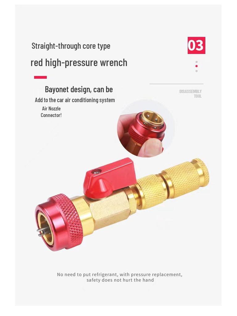 Tragbarer R134 Auto-Klimaanlagen-Ventilkernschlüssel für Demontage & Reparatur