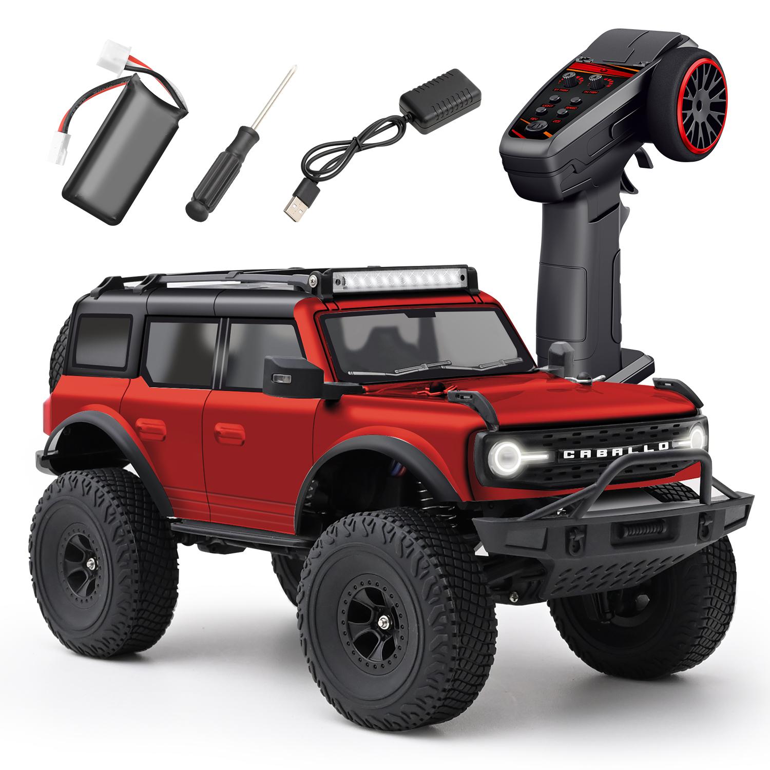 

WLtoys 184023 1:18 4WD Off-road Climbing Vehicle RC Car 2.4G RTR Electric Remote Control Crawler with LED Lights Toys for Kids красный