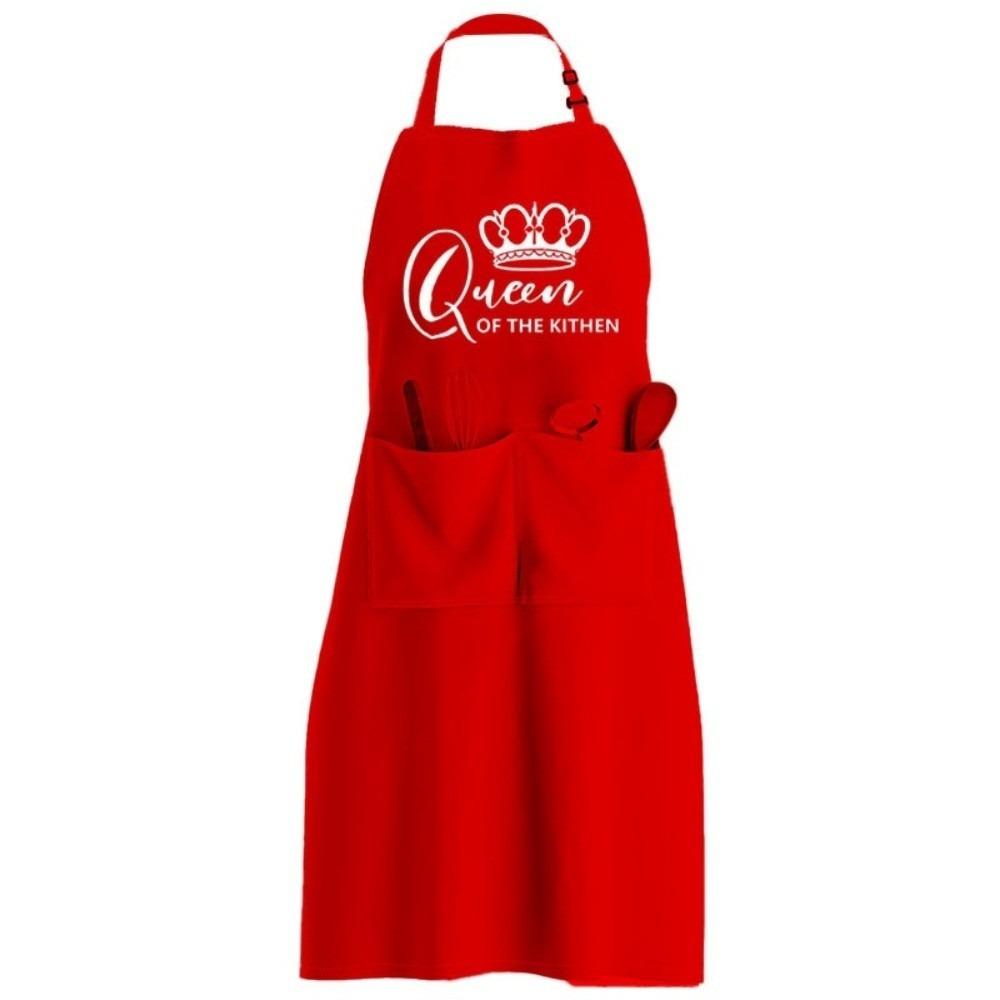 Polyester Home Kitchen Apron Letter Style Kitchen Accessories Nail Art Cafe Workwear Neck Adjustable Working Clothes
