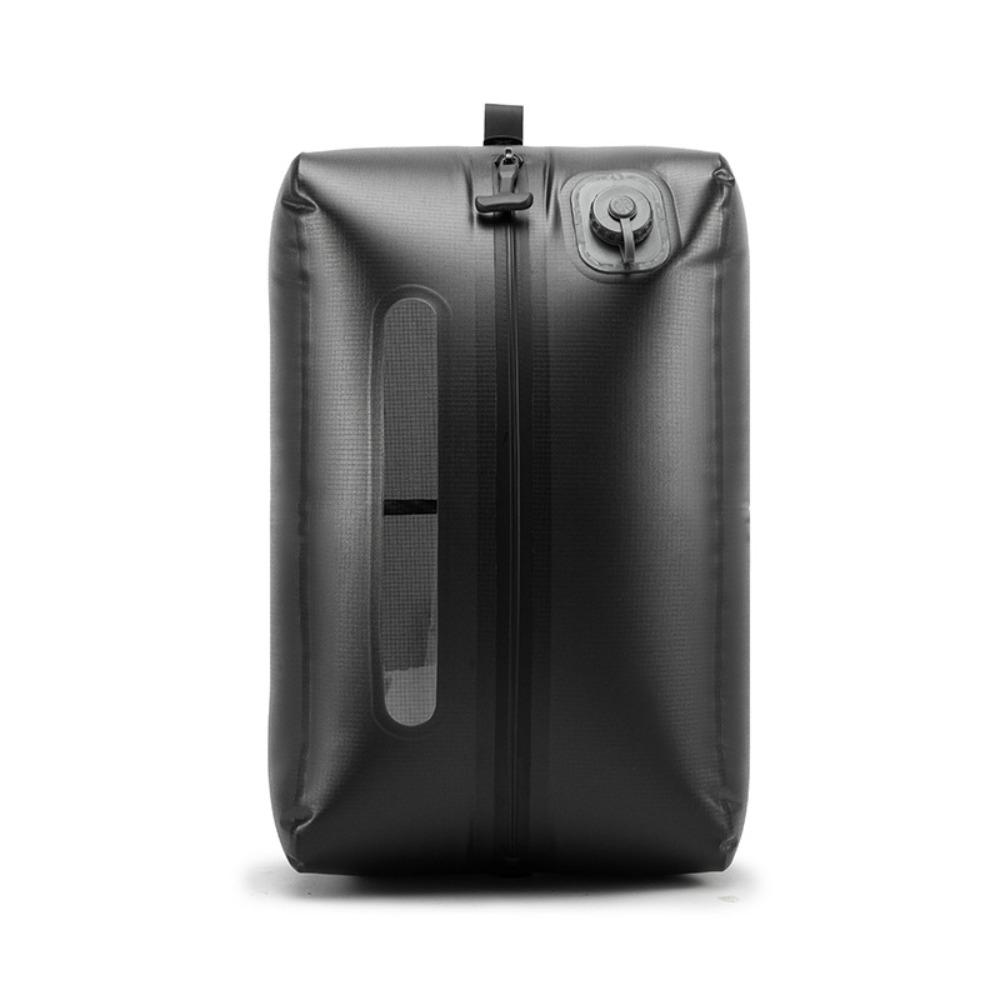Air Pump Inside Automatic Vacuum Bag Reusable Luggage Vacuum Storage Bag Backpack