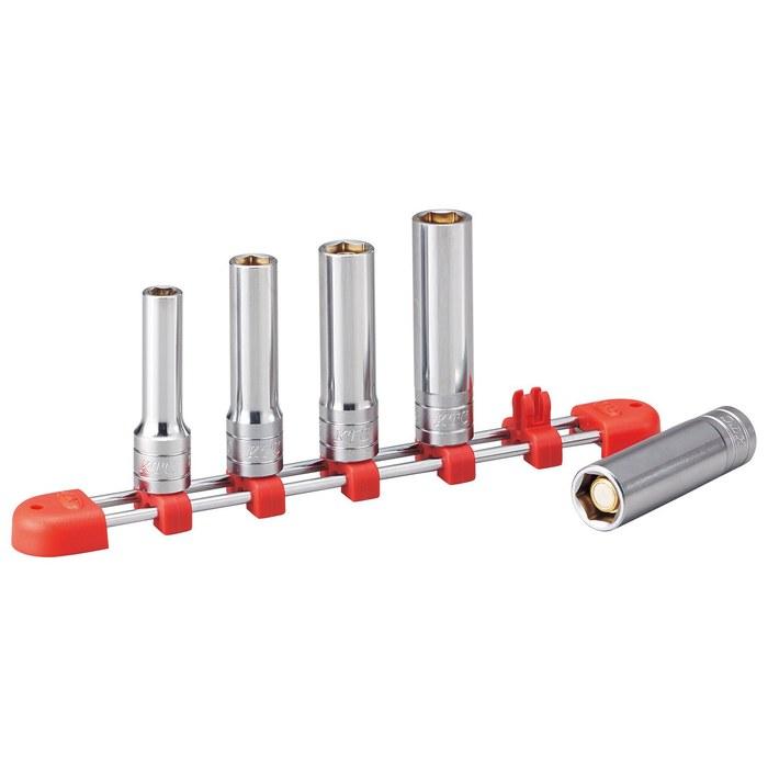 [Kyoto Machine Tools] 9.5mm (3/8 inch) Magnetic Deep Socket Set (5 pieces) TB3L05MGA