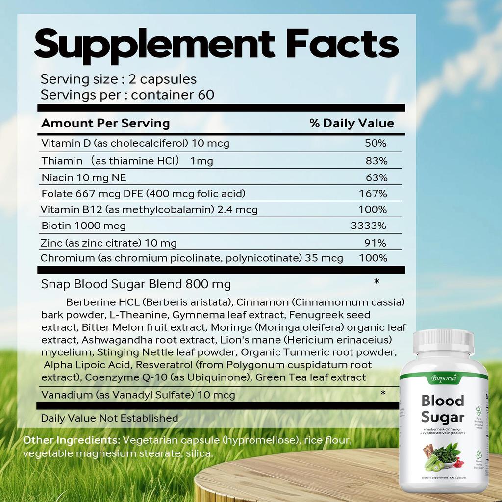 Buporai Berberine Mixture Capsules - Heart Health