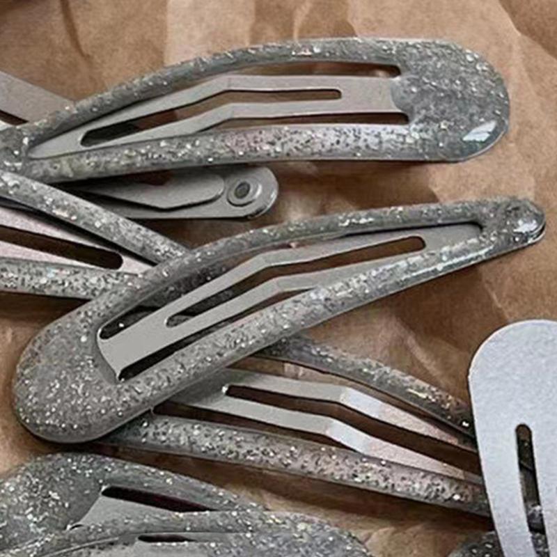 Minimalist Y2K Hair Clip Hairpins Snap Barrettes Decorative Hair Styling Ornament Y2K Sparkly Hairpins for Women Lady