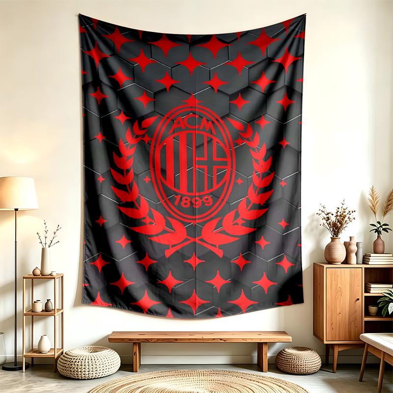 AC Milan (1) Tapestry Suitable For Decorating Homes Dorms And Bedrooms Soft To The Touch And A Perfect Gift For Friends And Family