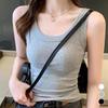 New Arrivals Open RUn Women Slim FiT U Neck Sleeveless T shirT Spandex Ribbed