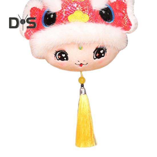 Schlangen-Plüsch-Anhänger „Jahr der Schlange“, Cartoon-Schlangen-Tasche, Schlüsselanhänger, Sternzeichen-Maskottchen-Puppe für das chinesische Neujahr