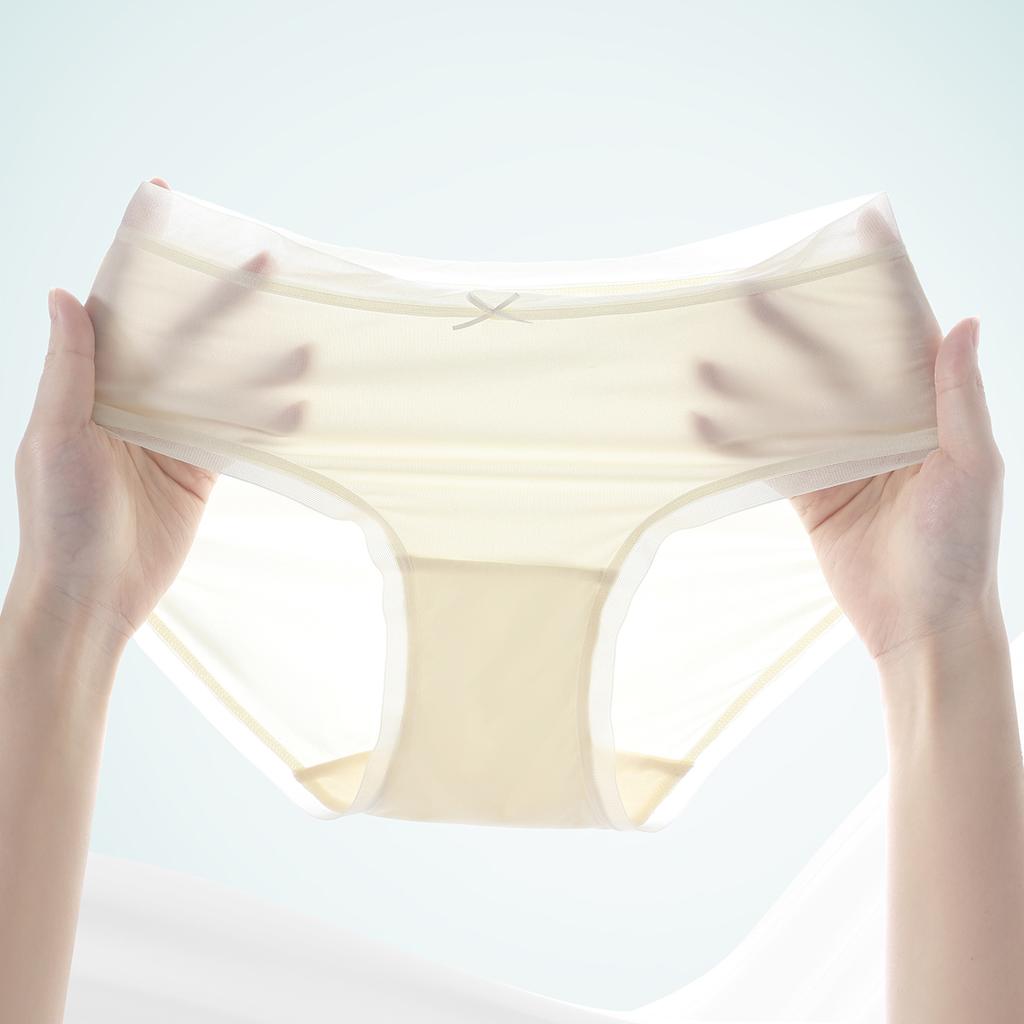 Fenteng [Extended Crotch Weekly Pants] 7-piece set, lightweight, breathable, high elasticity, simple and fresh women's triangle underwear for women