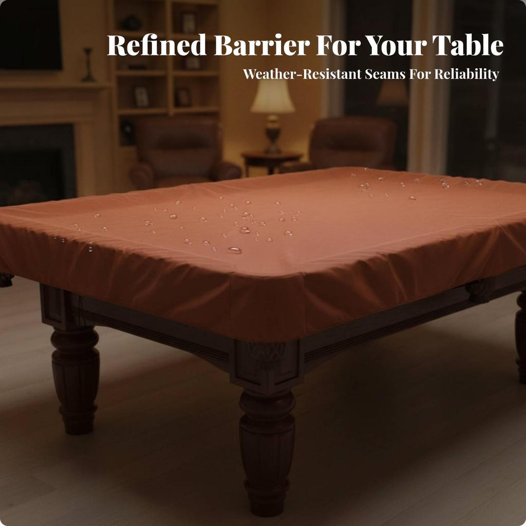 Waterproof Pool Table Cover | Water-Resistant, tailored Cover, for Game Rooms