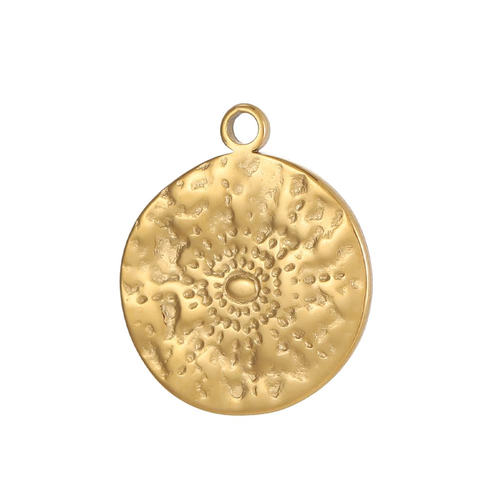 3PCS/LOT CARLIDANA Handmade Gold Plated Stainless Steel Charms, Sun Star Flower Butterfly Pendants for Bracelet Necklace Making