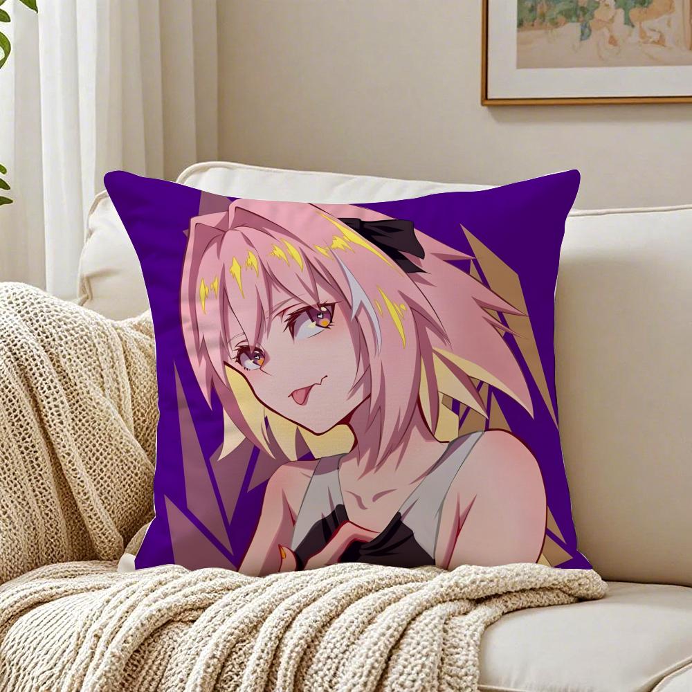 anime eccentric FFate AApocrypha AAstolfo Cushion Cover Pillowcase Antidustmite living Room Sofa Decor Cushion Room