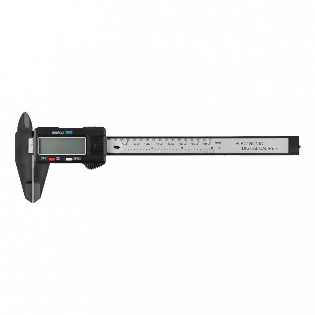 Electronic Digital Caliper Vernier Carbon Fiber Micrometer Ruler 150mm