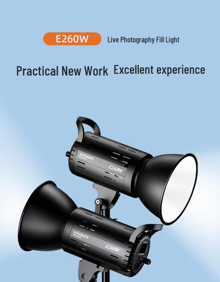 8SOULMATE E260W Remote Control Fill Light for Photography and Live Broadcasts