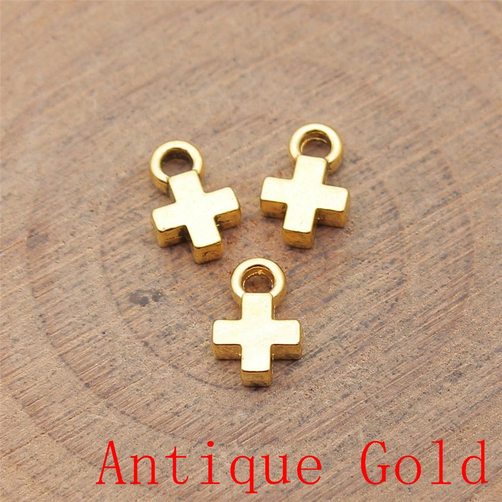 Heart Cross Shaped Charms Pendant For Bracelet Necklace Jewelry Making Craft Findings