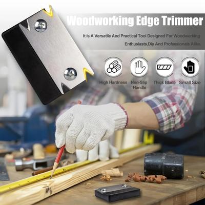Manual Edge Trimmer Right Angle Woodworking Plane Edge Sealing Blade Wood Chamfer and Rounded Blade Woodworking Hand Tool