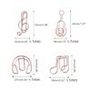 50Pcs Mini Paper Clip Music Note Shaped Paper Clip Home Office Note Paper Clips