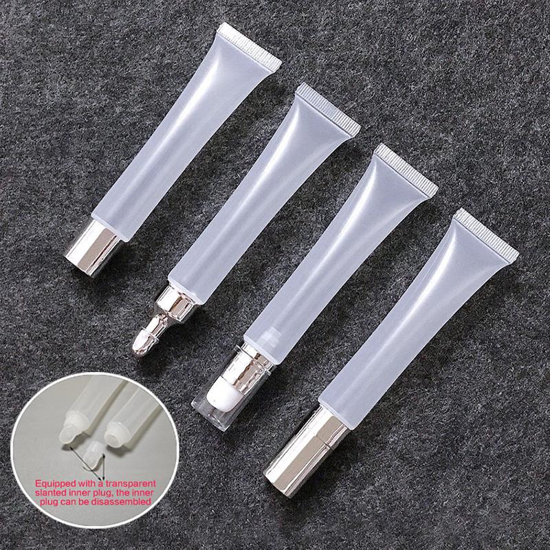1Pcs 20Ml Empty Squeeze Soft Containers Pe Transparent Lip Gloss Tubes Bottle Sample Bottle Refillable Lip Gloss Diy Container