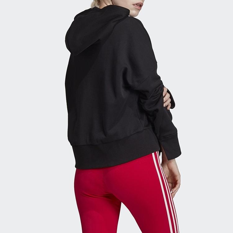adidas Originals Sweatshirts Women's Black Hooded Moderate Regular EC1874
