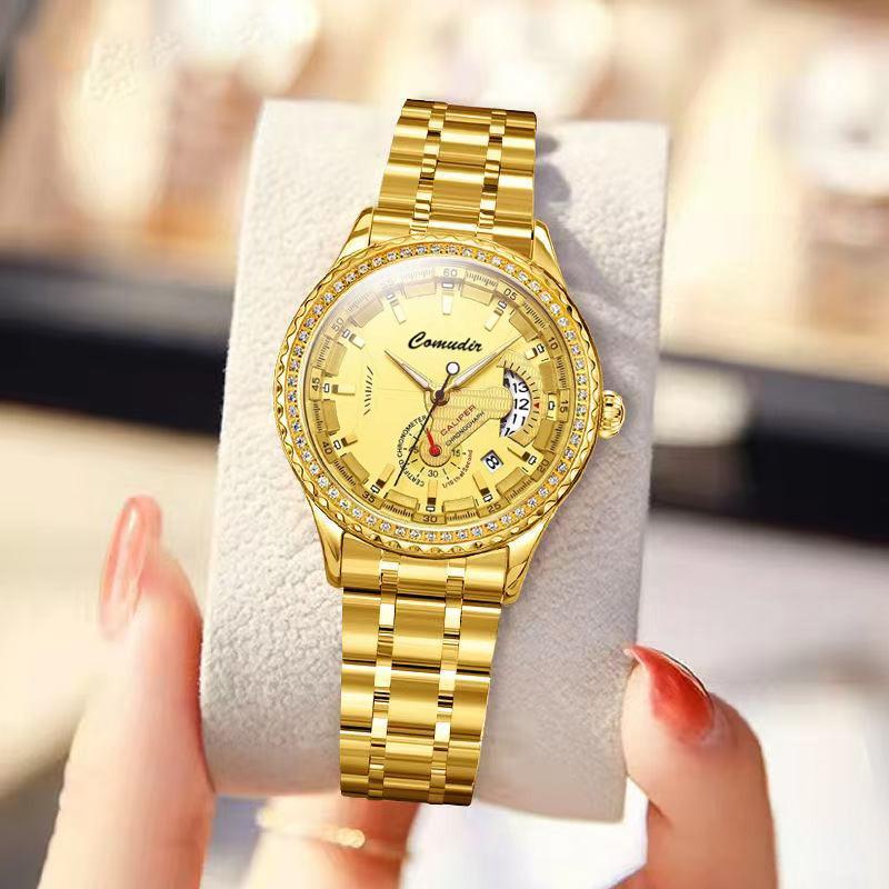 Diamond Watch Pair Men s Watch Men s Tide Calendar Muse Quartz Women s Watch