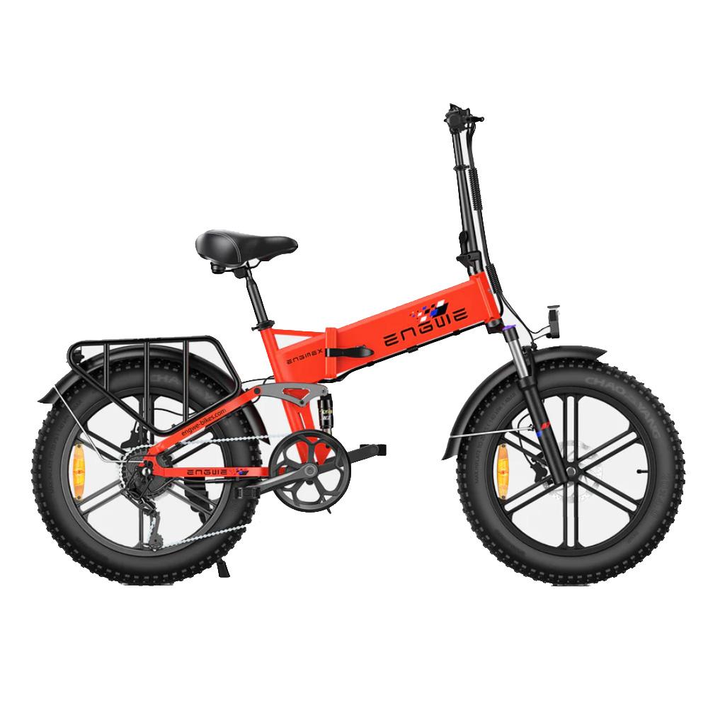 Engwe ENGINE X Universal City E-Bike with 250W 48V13Ah 20" Snow Tire Fat E-Bike, Shimano 7-Speed, LCD Display Foldable Electric Bike