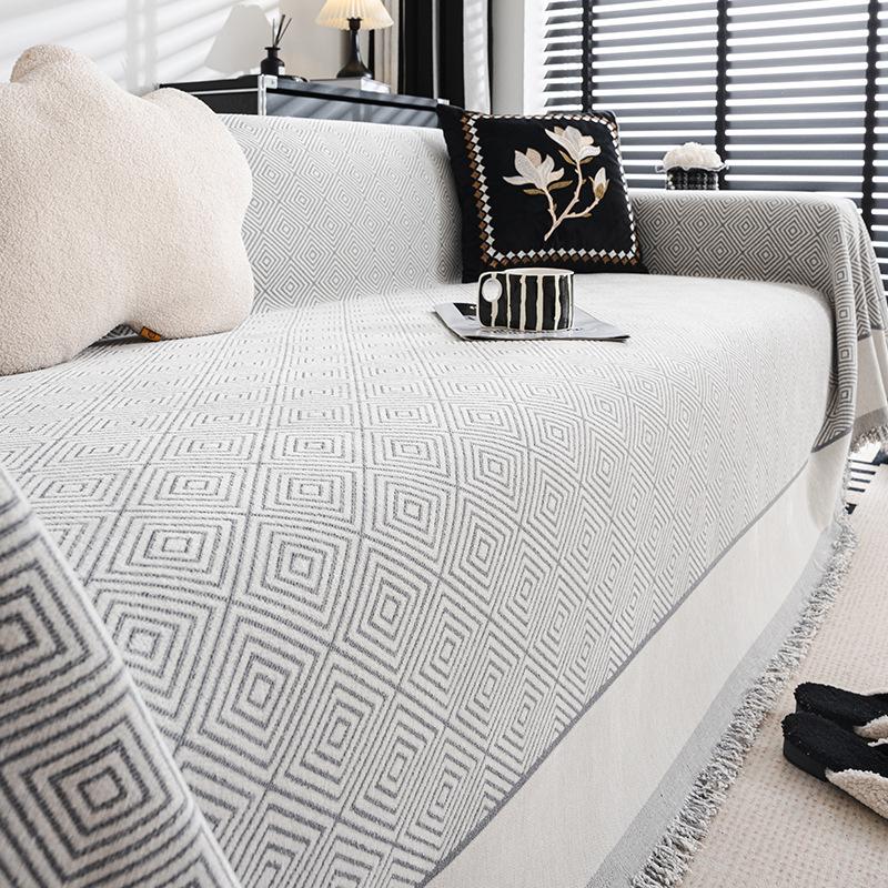 Prosop de canapea din șenilă Patru sezoane Husă de canapea all-inclusive Husă de praf Canapea de living O piesă Pânză de acoperire mare