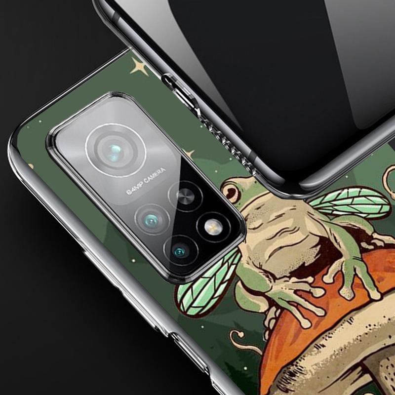 Cottagecore Frog Mushroom Kawaii Phone Case For Xiaomi Redmi Note 15 14 13 12S 12 11 Pro Plus 14S 11S 11E 10 10S 11T 5G Personal