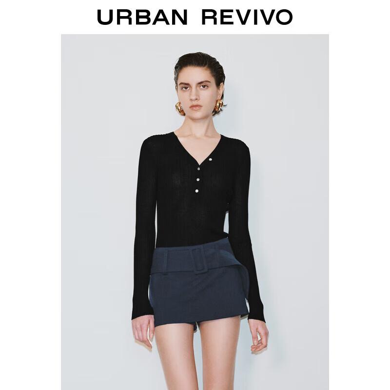 

UR Women s Slim V-Neck Long Sleeve Knit Top M