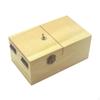 Hinged Lid Wooden Novelty Item Interactive Box Wood Grain
