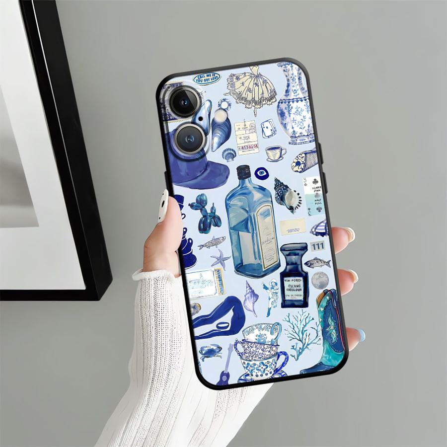 

Роскошный чехол для Apple iPhone 17 Pro Max 14 15 Pro 7 8 Air 16 13 11 12 XR XS MAX с изображением морского пейзажа, вина и лимона Funda Чехол для телефона iPhone SE (2022)
