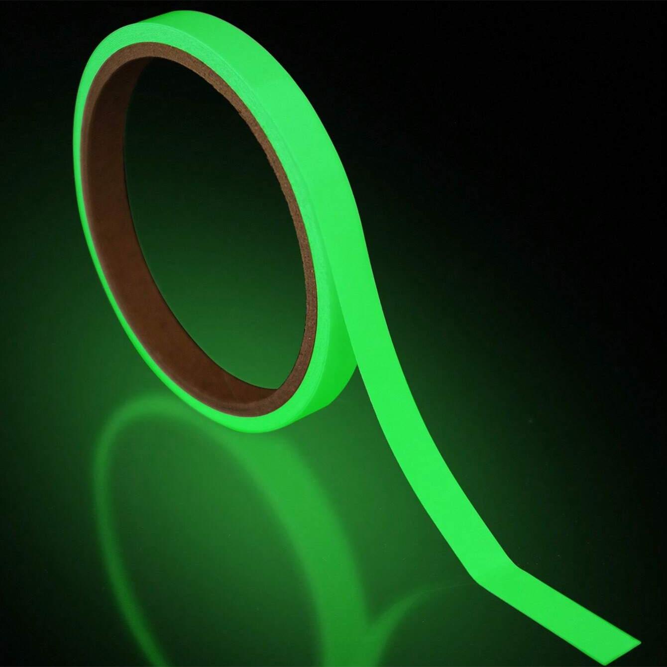 

1PCS Luminous Tape Green Waterproof Fluorescent Tape,Glow-in-the-dark Tape Stair Stage Skateboard Bicycle Decoration Safety Tape