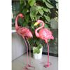 Vivid Flamingo Wrought Iron Garden Ornaments for Outdoor Spaces