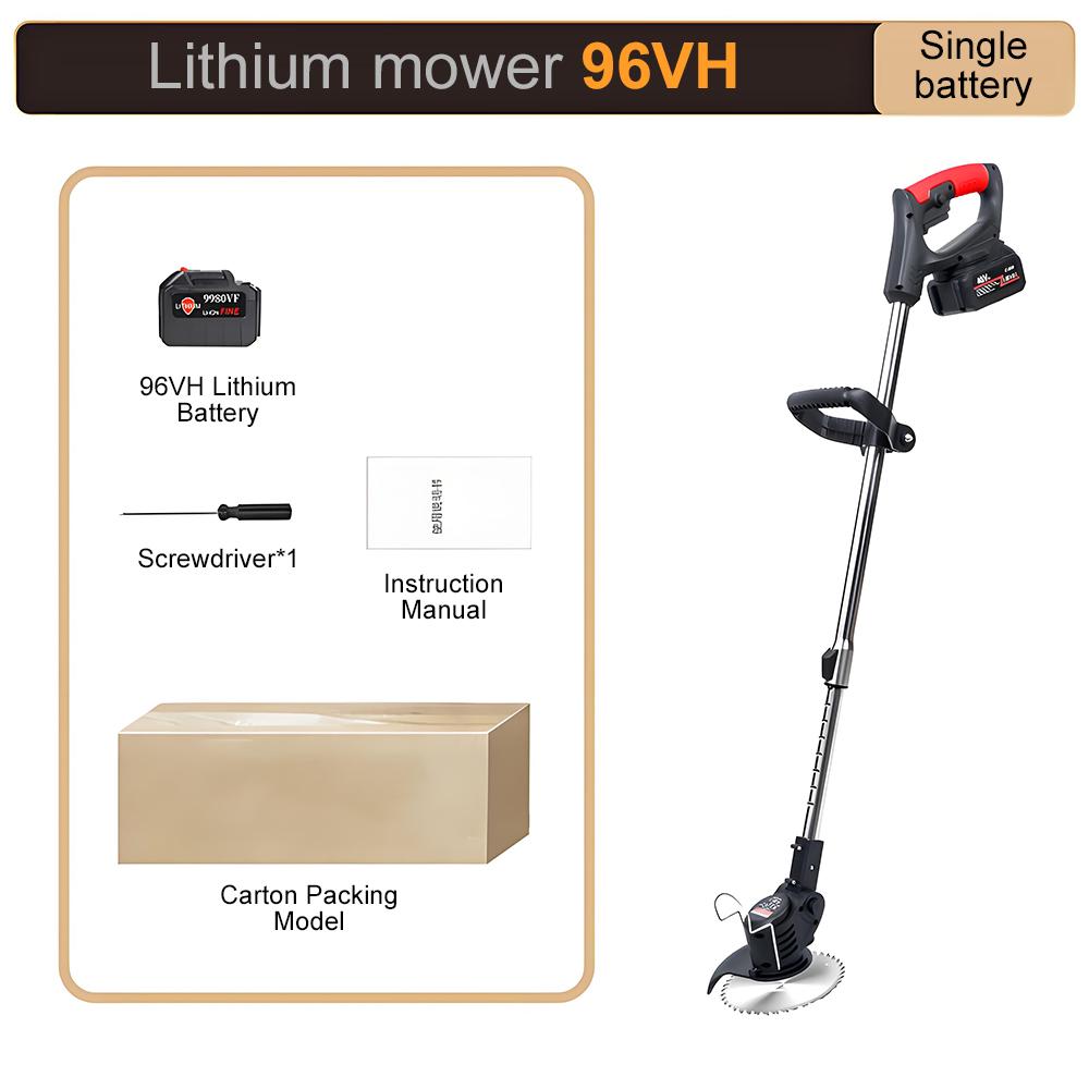 Weed Mower Lawn Trimmer Multifunctional Portable Electric Cutting Machine Garden Machinery with 24VH/48VH/96VH Lithium Battery