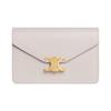 Margo Metal Snap Detachable Chain Shoulder Strap Calfskin Crossbody Wallet Women Wallet Beige 10L033DPV-01CK