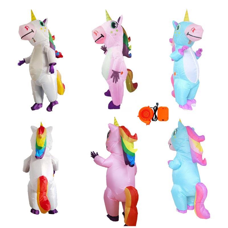 Cute Unicorn Inflatable Costume For Halloween And Christmas Performances