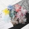10Pcs 3D Flower Organza Lace Patches Applique For Bridal Wedding Dress Home Gradient Lace Trim Sewing Accessories Room Decora