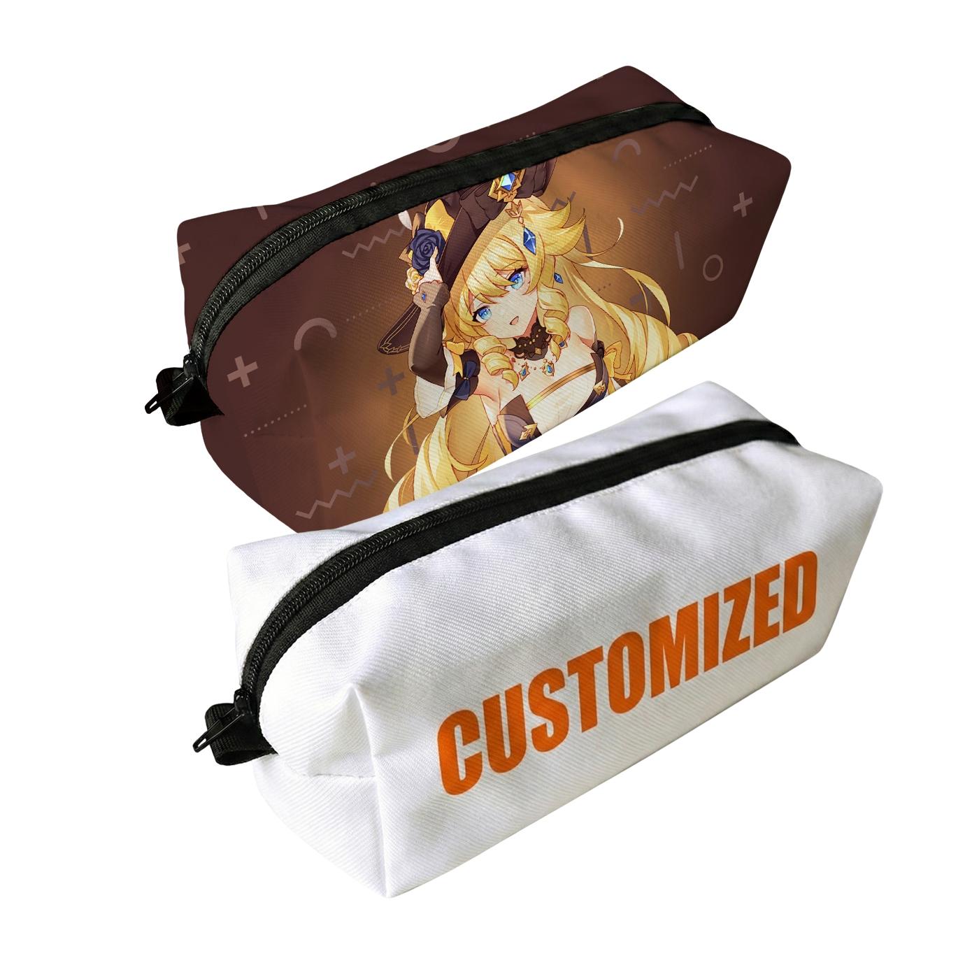 Factory Direct Custom Zipper Portable Soft Handle Cosmetic Bag Logo Printed Nylon Makeup Pouch Eco-friendly Large Capacity M